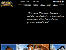 Tablet Screenshot of discoverydreamhomes.com